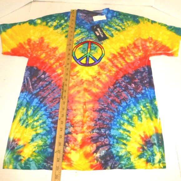 VTG Fruit of the Loom Tie Dye Peace Rainbow San Francisco T-Shirt Size: Large - Picture 4 of 7